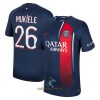 Officiële Voetbalshirt Paris Saint-Germain Mukiele 26 Thuis 2023-24 - Heren